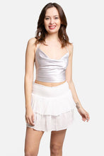 Load image into Gallery viewer, Solid Ruffle Tiered Mini Skort: Green / LXL
