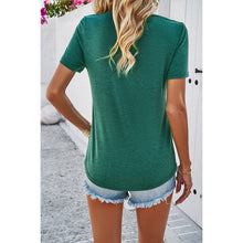 Load image into Gallery viewer, Solid Short Sleeves Loose Fit Cut Out Shirt: WHITE / M
