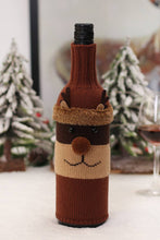 Load image into Gallery viewer, Christmas Home Decor Cartoon Knitting Wine Cover Holder
