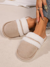 Load image into Gallery viewer, Faux Fur Round Toe Slippers
