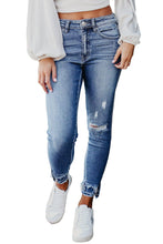 Load image into Gallery viewer, Kezia Skinny Jeans: Light Blue
