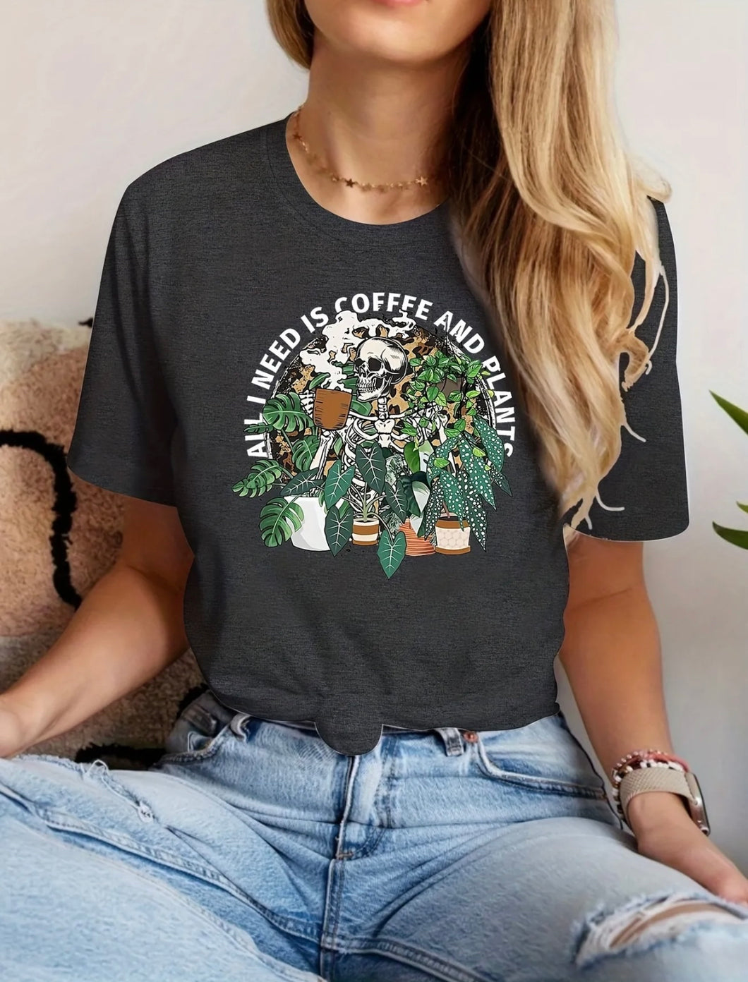 Skeleton Plant T Shirt