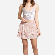 Load image into Gallery viewer, Floral Ruffle Tiered Mini Skirt
