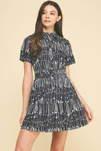 Load image into Gallery viewer, PRINT BUTTON DOWN MINI DRESS

