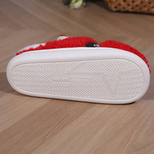 Load image into Gallery viewer, Christmas Deer Plush Comfort Home Slippers

