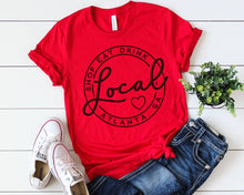 Load image into Gallery viewer, Custom Local Circle Shop Eat Drink Tee NEW COLORS: L / Htr Ice Blue
