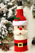 Load image into Gallery viewer, Christmas Home Decor Cartoon Knitting Wine Cover Holder
