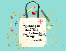 Load image into Gallery viewer, Hashtag Mom Life Tote Bag  spring, mothers day, gifts
