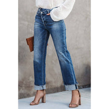 Load image into Gallery viewer, Urban Casual Washed out Straight Denim : BLUE
