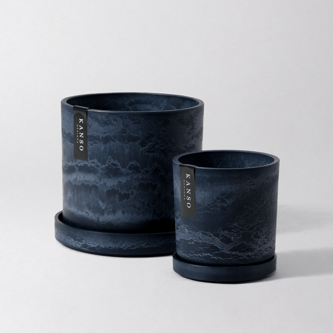 Signature Planters & Saucer Blue