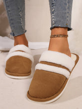 Load image into Gallery viewer, Faux Fur Round Toe Slippers
