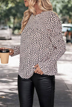 Load image into Gallery viewer, Apricot Leopard Print Smocked Top
