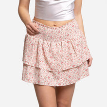 Load image into Gallery viewer, Floral Ruffle Tiered Mini Skirt
