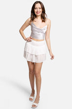 Load image into Gallery viewer, Solid Ruffle Tiered Mini Skort: Pink / LXL
