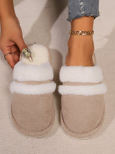 Load image into Gallery viewer, Faux Fur Round Toe Slippers
