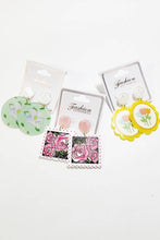 Load image into Gallery viewer, Artistic Design Acrylic Dangle Earrings
