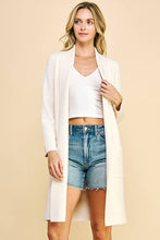 Load image into Gallery viewer, OPEN KNITTED CARDIGAN - CREAM
