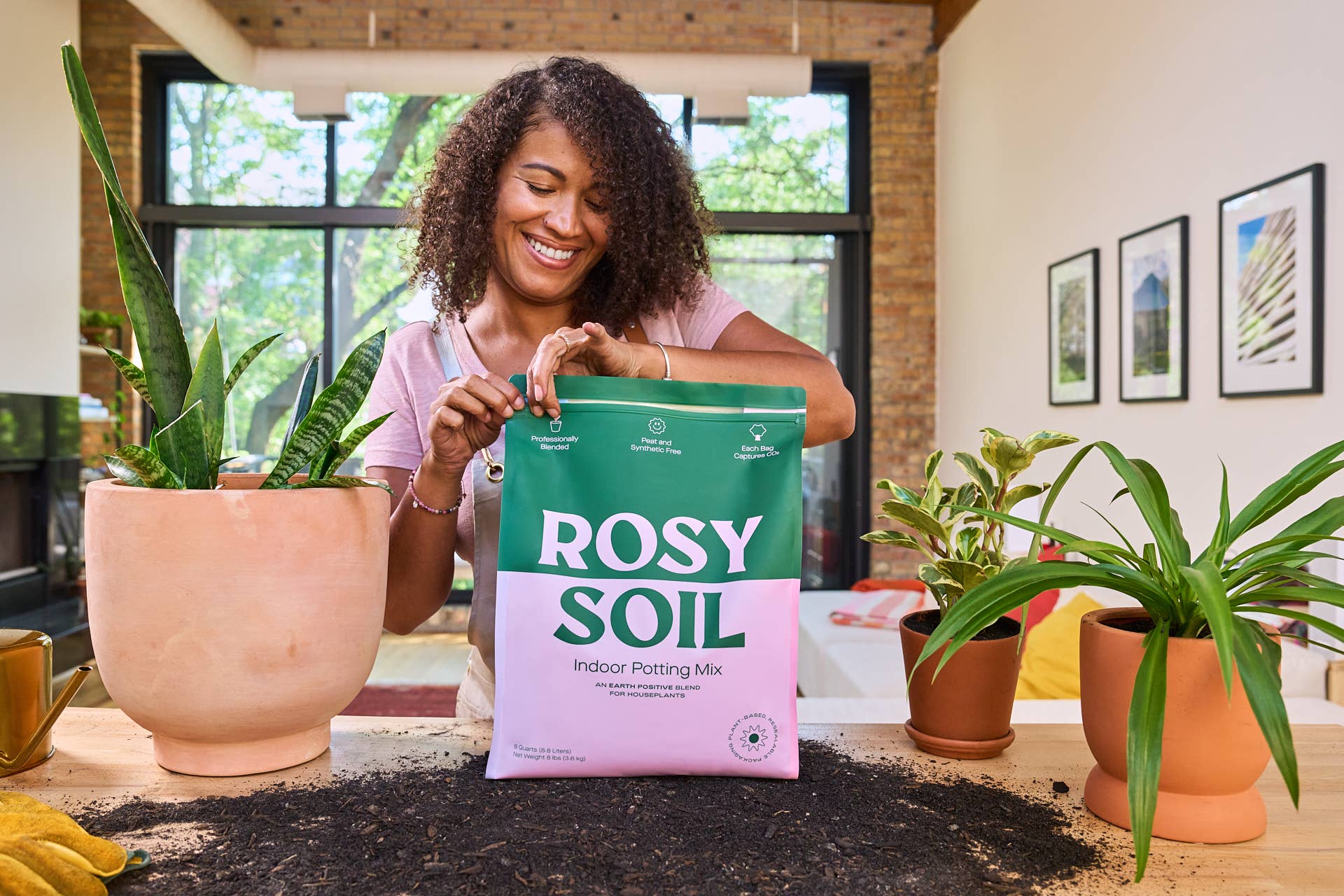 indoor potting mix for herbs 8qt Organic potting soil mix, indoor, houseplant & herbs