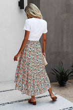 Load image into Gallery viewer, Floral Ruffle Swing Midi Skirt: 100%VISCOSE
