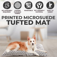 Load image into Gallery viewer, Printed Microsuede Tufted Mat
