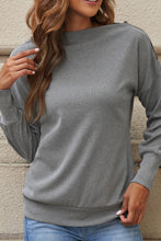 Load image into Gallery viewer, Single Shoulder Long Sleeve Sweatshirt with Zip
