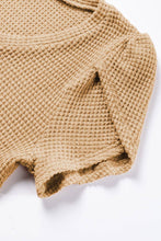 Load image into Gallery viewer, Klein Waffle Knit V-Neck Top Mist Green / L
