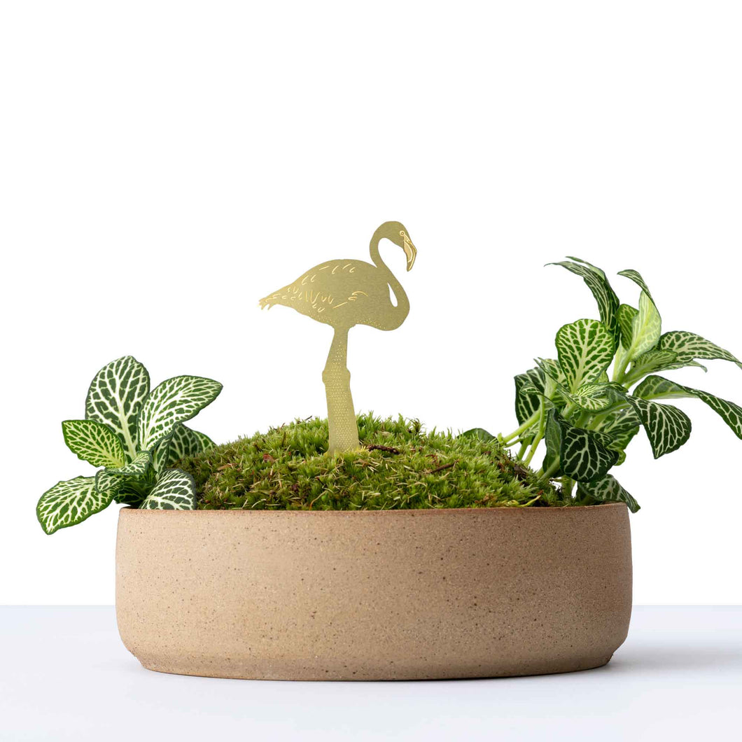 Plant Animal Flamingo terrarium decoration