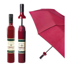 Load image into Gallery viewer, Burgundy Wine Bottle Umbrella
