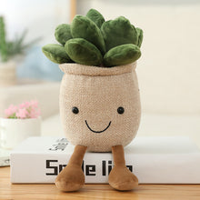 Load image into Gallery viewer, Smiling Face Succulent Shaped Plant Potted Doll
