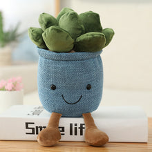 Load image into Gallery viewer, Smiling Face Succulent Shaped Plant Potted Doll
